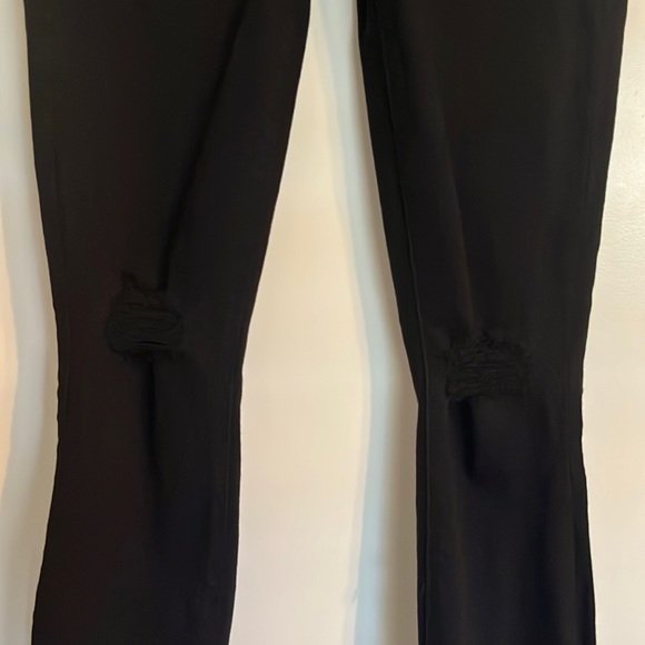 Paige Verdugo Crop Vader Destructed Jeans Black - Picture 3 of 6